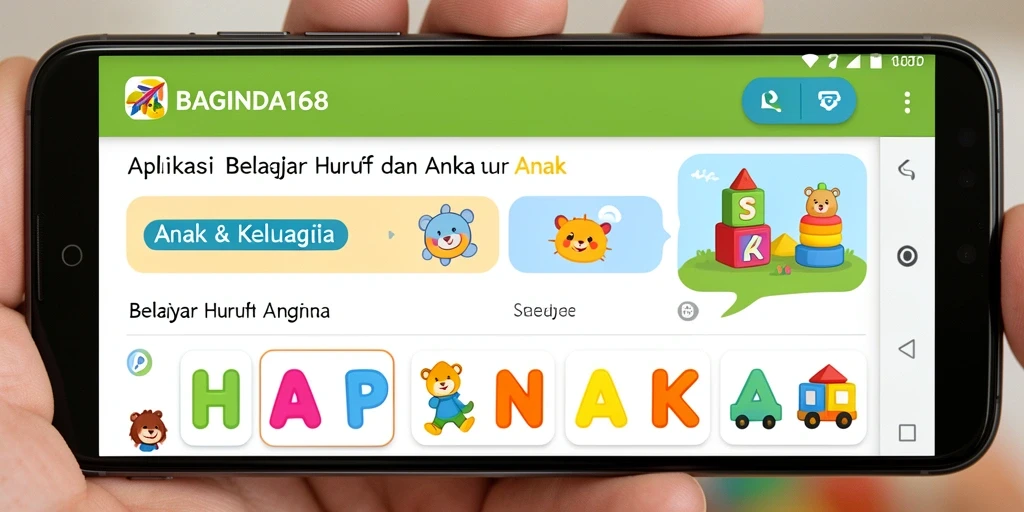 Antarmuka aplikasi BAGINDA168 yang edukatif dan interaktif.