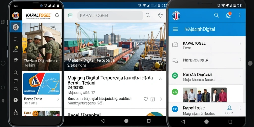 Tampilan antarmuka KAPALTOGEL yang menarik dan mudah digunakan.