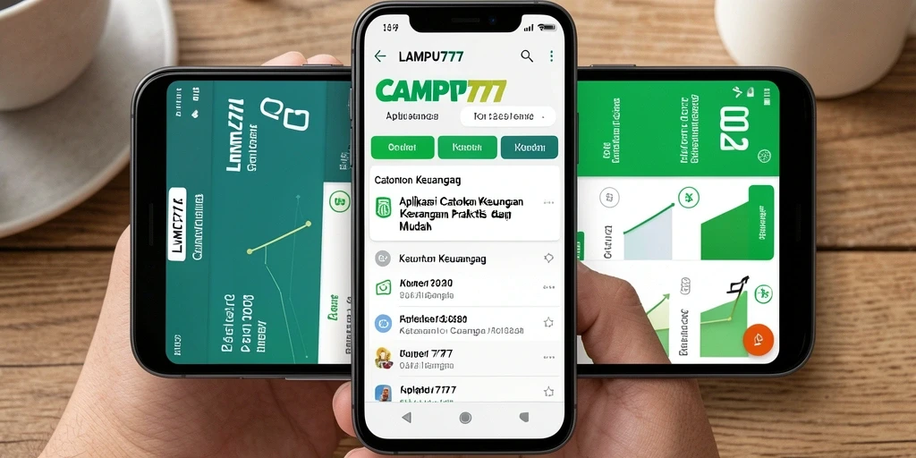 Antarmuka LAMPU777 yang sederhana untuk catatan keuangan.