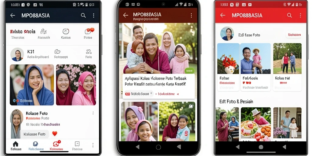 Antarmuka MPO88ASIA yang sederhana dan menarik untuk kolase foto.