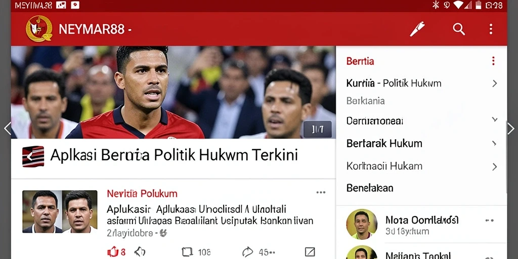Tampilan antarmuka aplikasi Politik Hukum NEYMAR88 yang modern dan informatif.