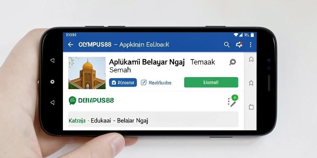 Tampilan antarmuka pengguna OLYMPUS88 yang sederhana dan menarik.