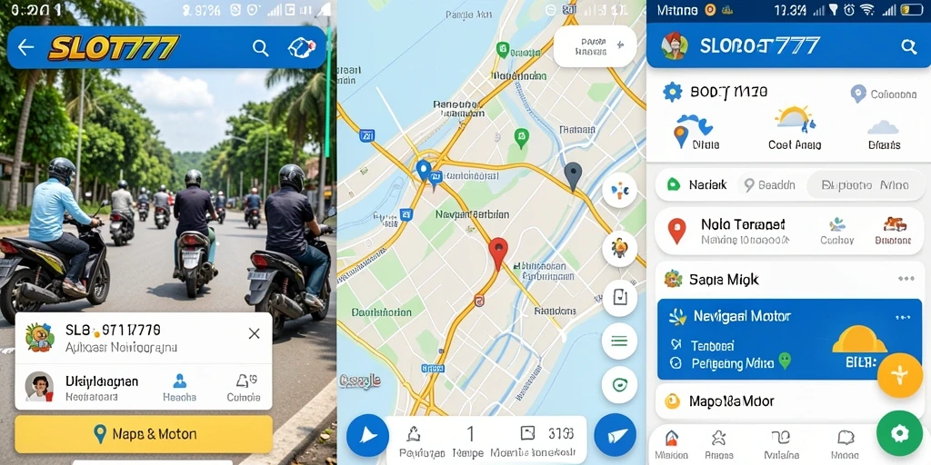 Antarmuka aplikasi SLOT777 dengan fitur Navigasi Motor yang jelas dan informatif.