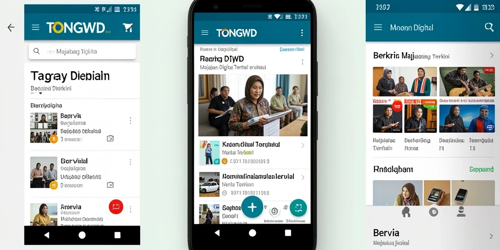 Antarmuka aplikasi TONGWD yang informatif dan menarik.