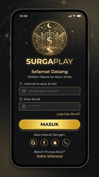 Masuk Akun Surgaplay untuk Pengguna Android